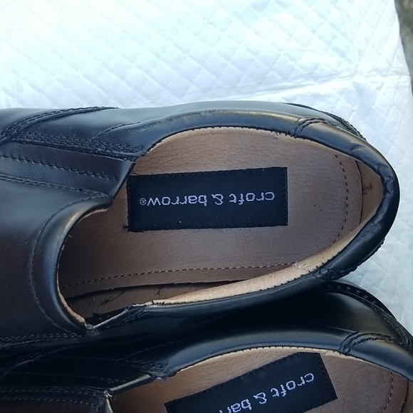 Croft & Barrow Men's Black Leather Slip-On Shoes 8M - Picture 5 of 7
